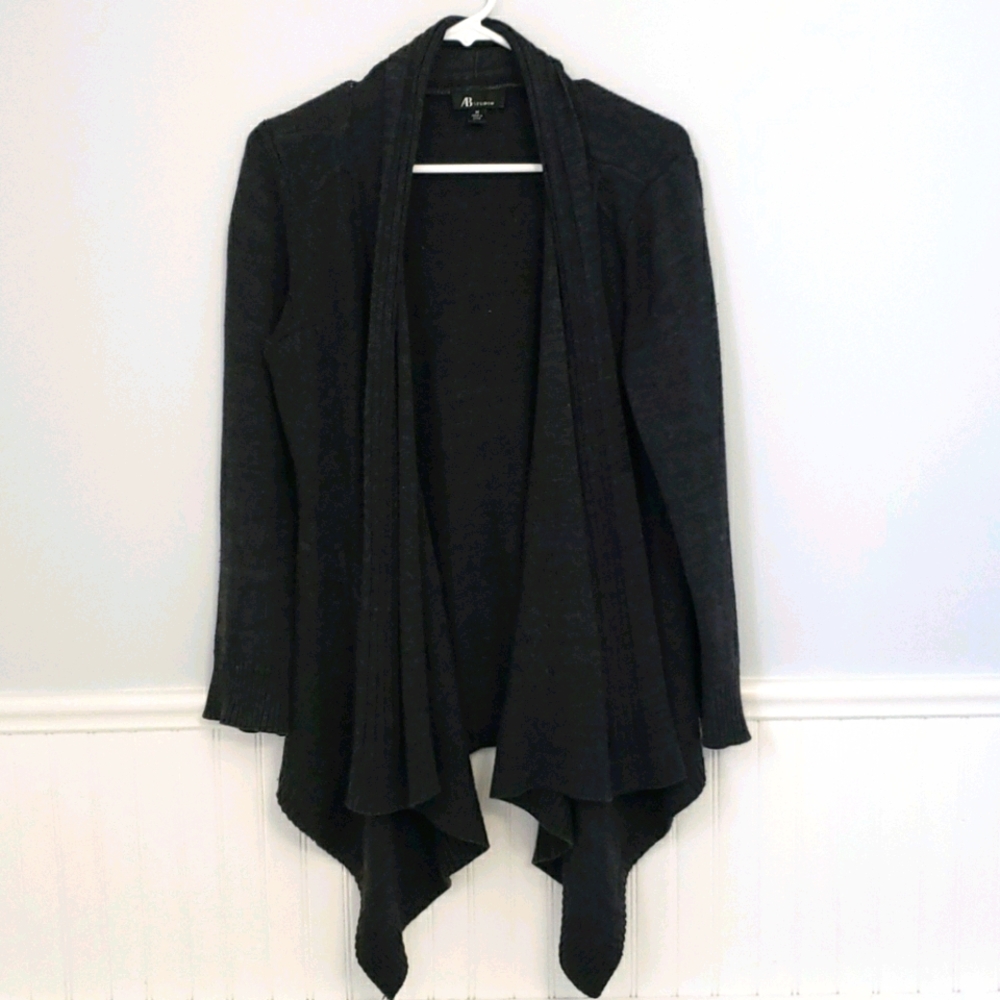 AB studio Charcoal Knit Cardigan